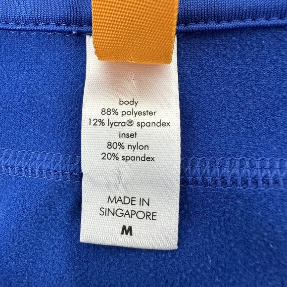 Lucy Activewear‎ M Blue 1/4 Zip Long Sleeve Seamless Compression Running Shirt - Picture 5 of 5